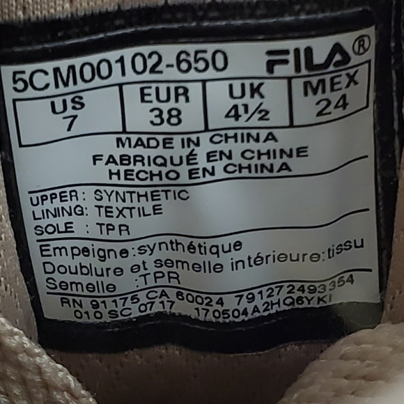 Fila Vulc 13 Metallic Rose Gold Sneakers Women's Size 7 - Picture 11 of 11